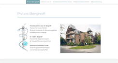 Desktop Screenshot of praxis-berghoff.de