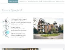 Tablet Screenshot of praxis-berghoff.de